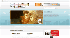 Desktop Screenshot of carnivalofvenice.com