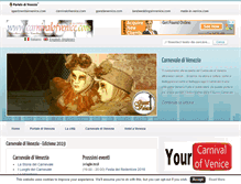 Tablet Screenshot of carnivalofvenice.com